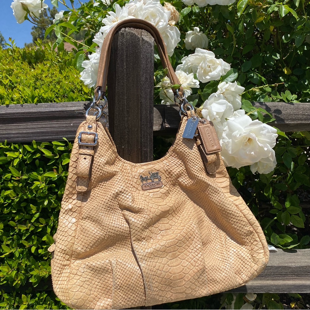 Coach Maggie Snakeskin Purse